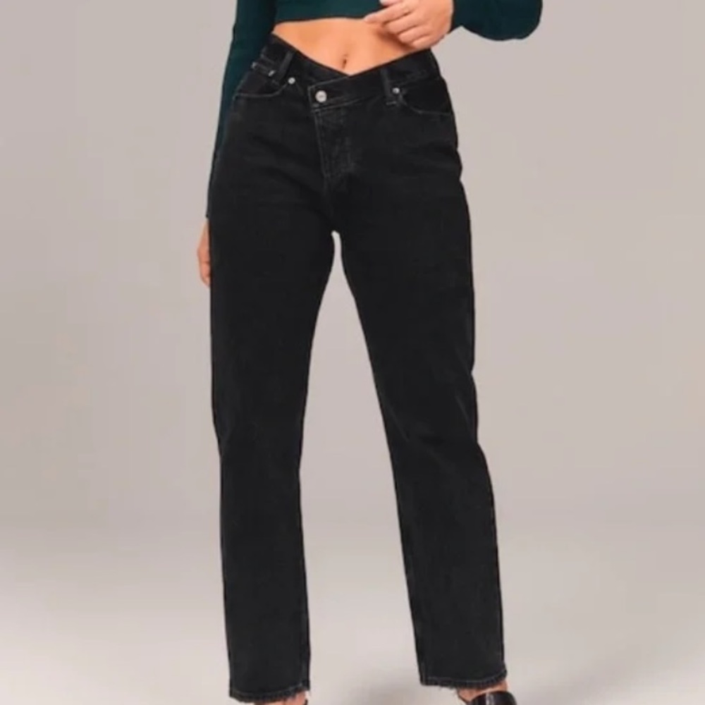 Abercrombie and Fitch Curve Love High Rise Dad Jean